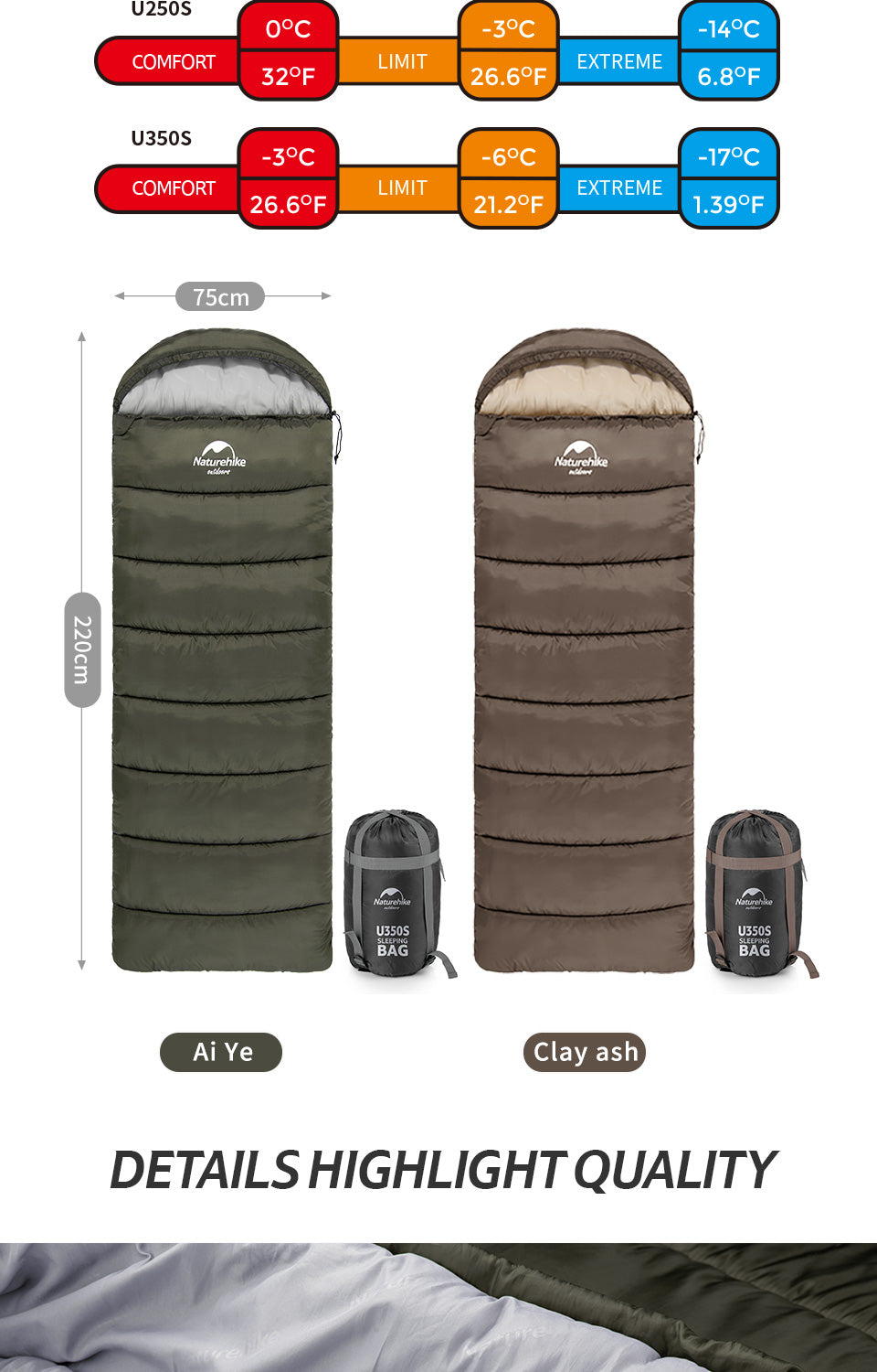 Naturehike Envelope Sleeping Bag