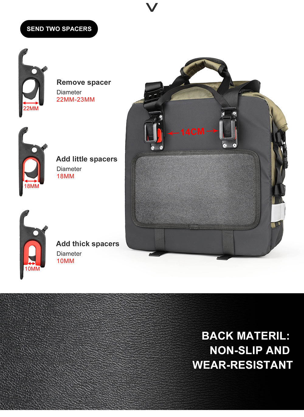 Motorbike Pannier bag 20L
