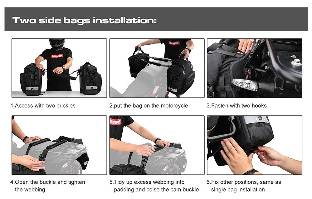Motorbike Pannier bag 20L
