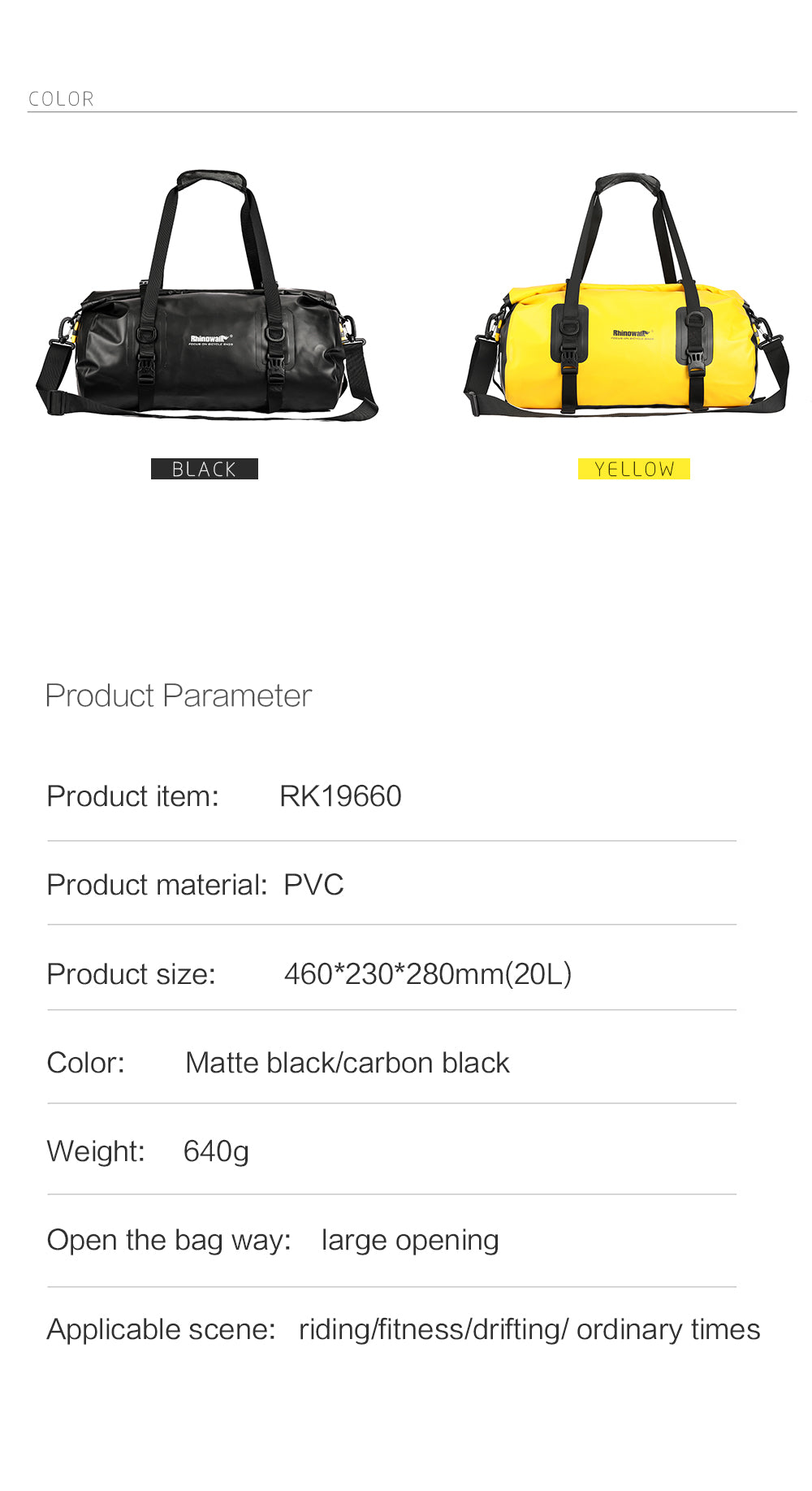 Bike Pannier Bag 20L