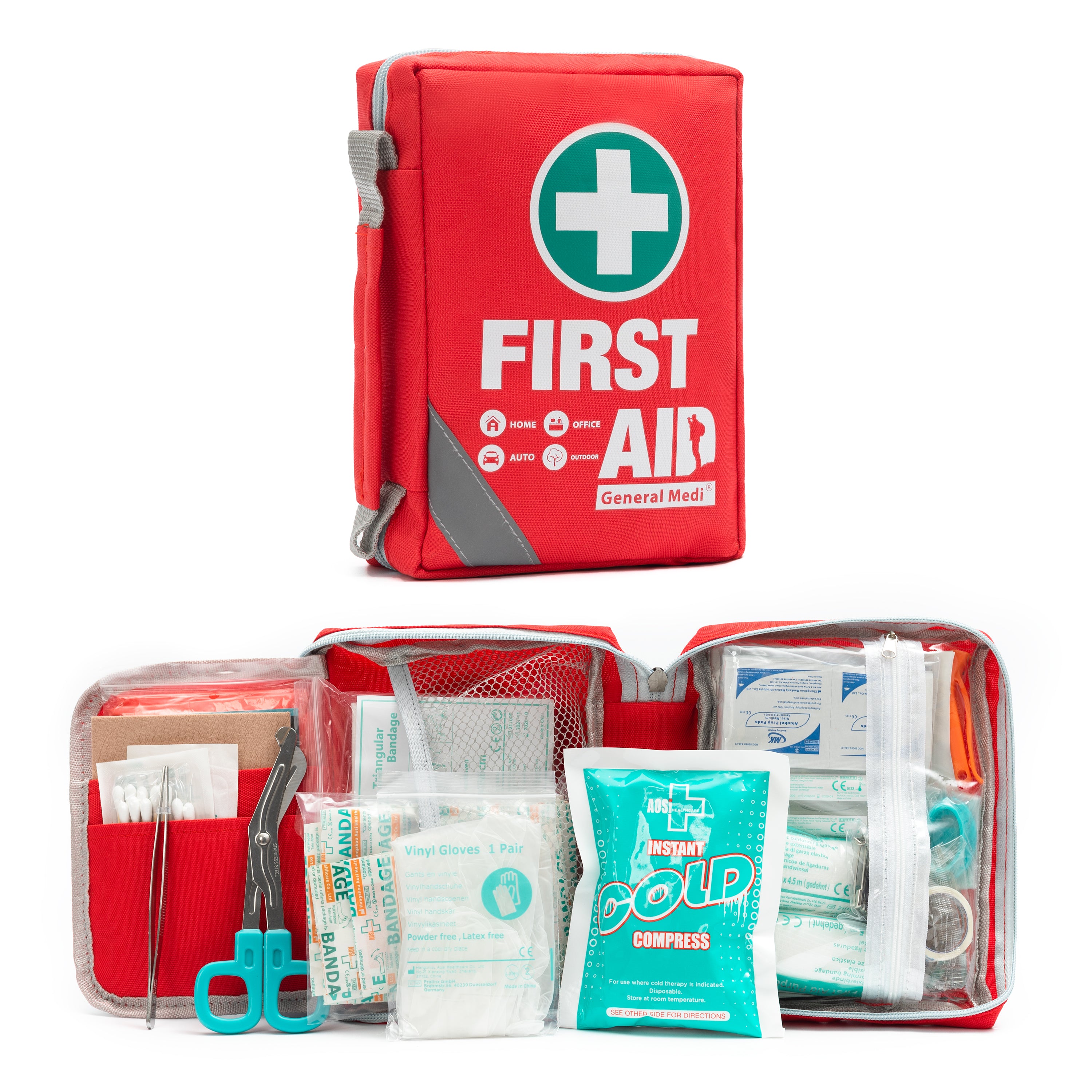 Small, Compact Travel First Aid Kit.