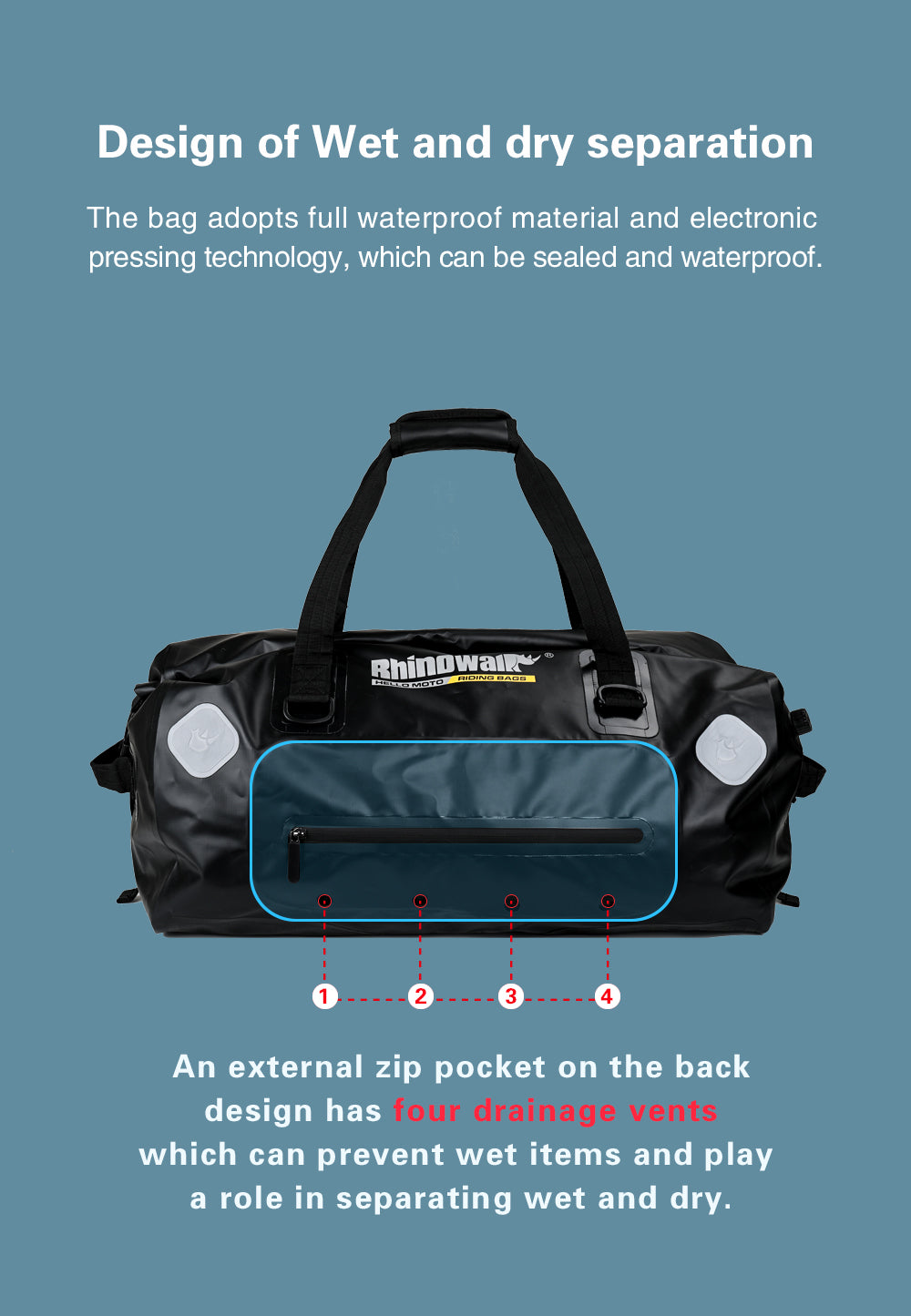 Motorbike Tail Bag 65L