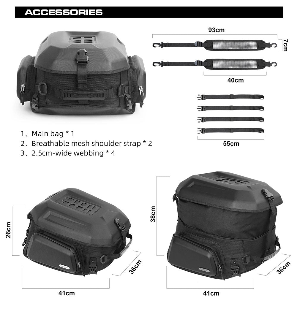 Motorbike Tail Bag 23L-35L