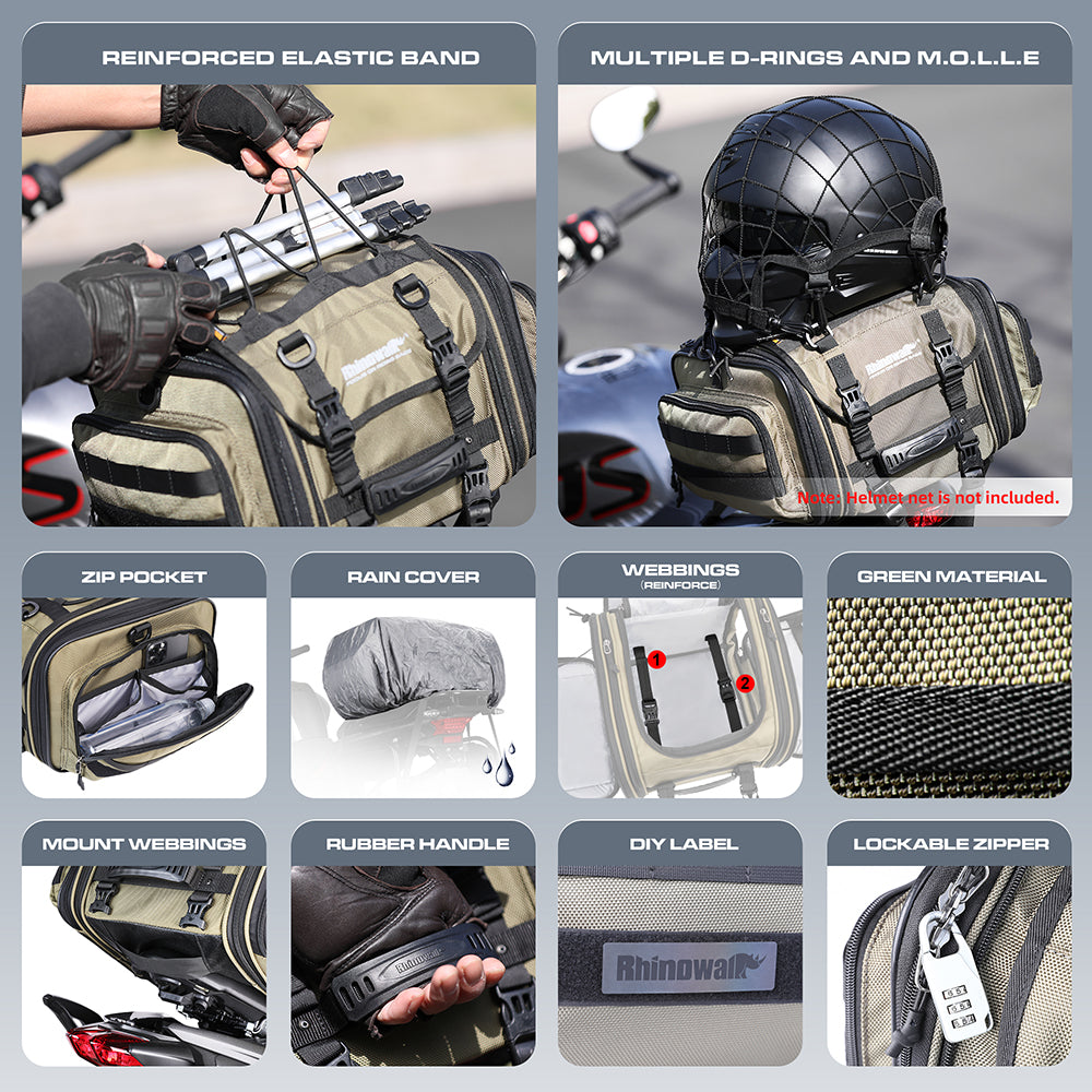 Motorbike Tail Bag 19L - 26L