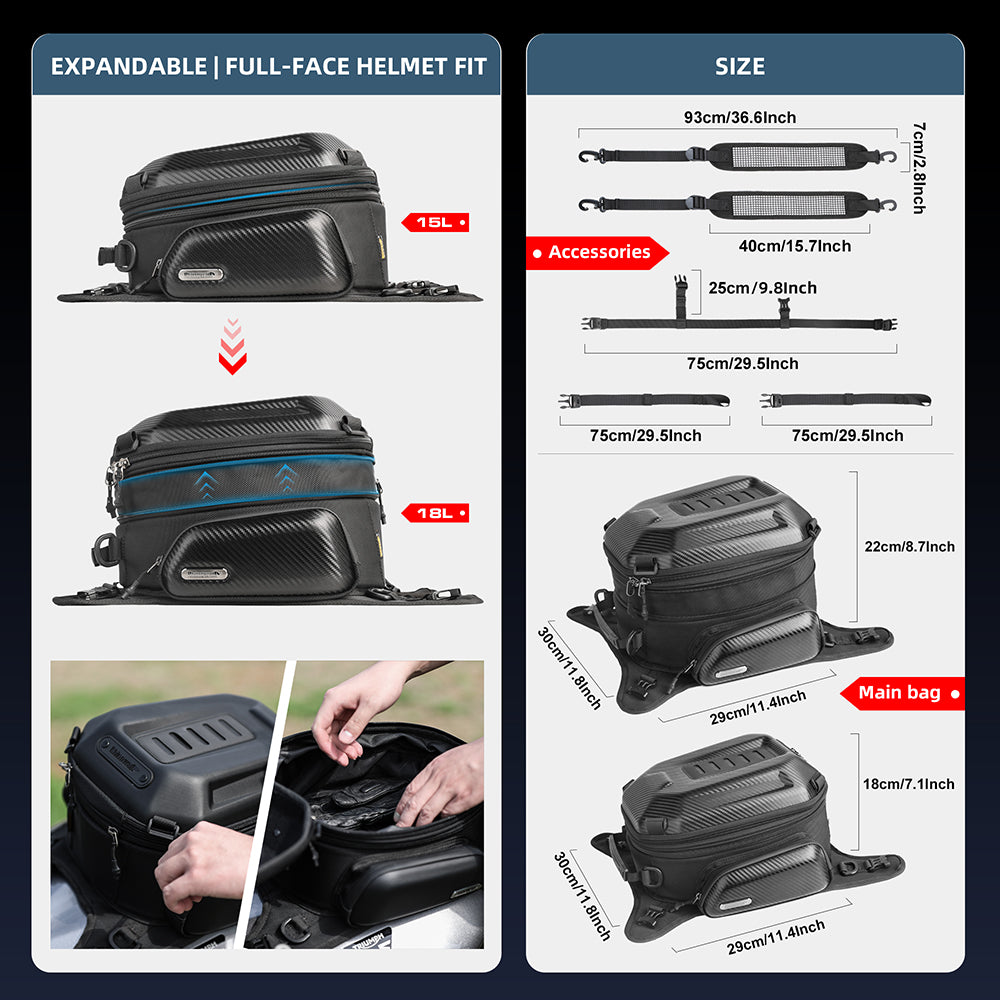 Carbon Tank Bag