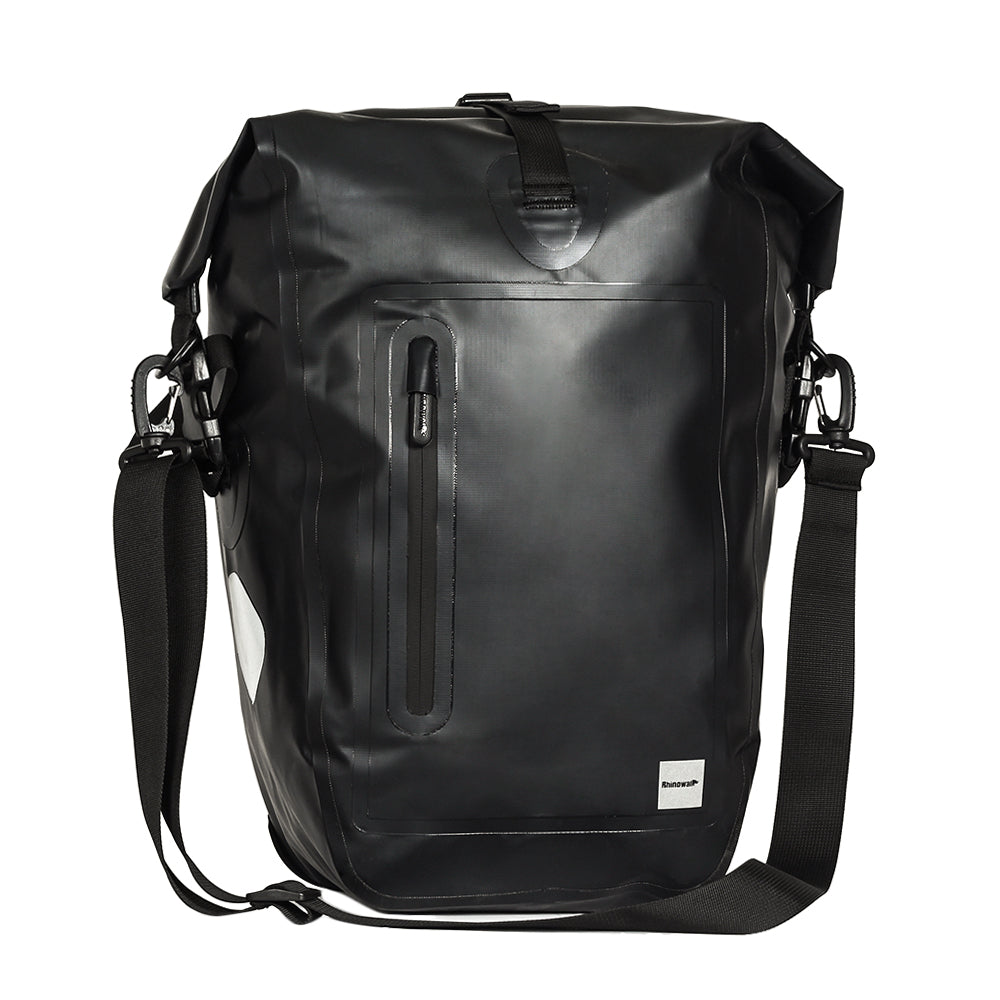 Bike Pannier Bag 25L made by Rhinowalk. Polyester with waterproof PVC coating on both sides