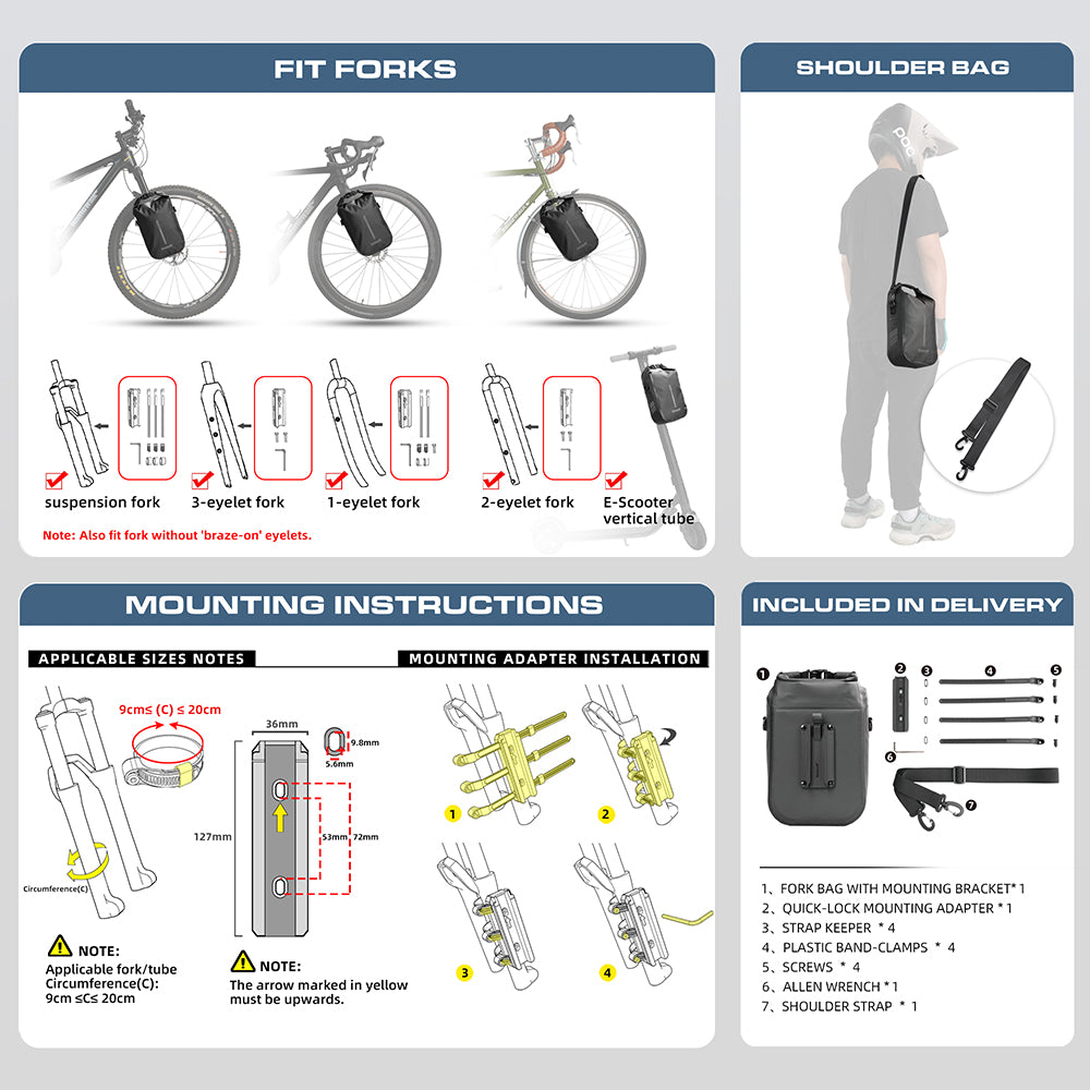 Bike Fork Bag 4L