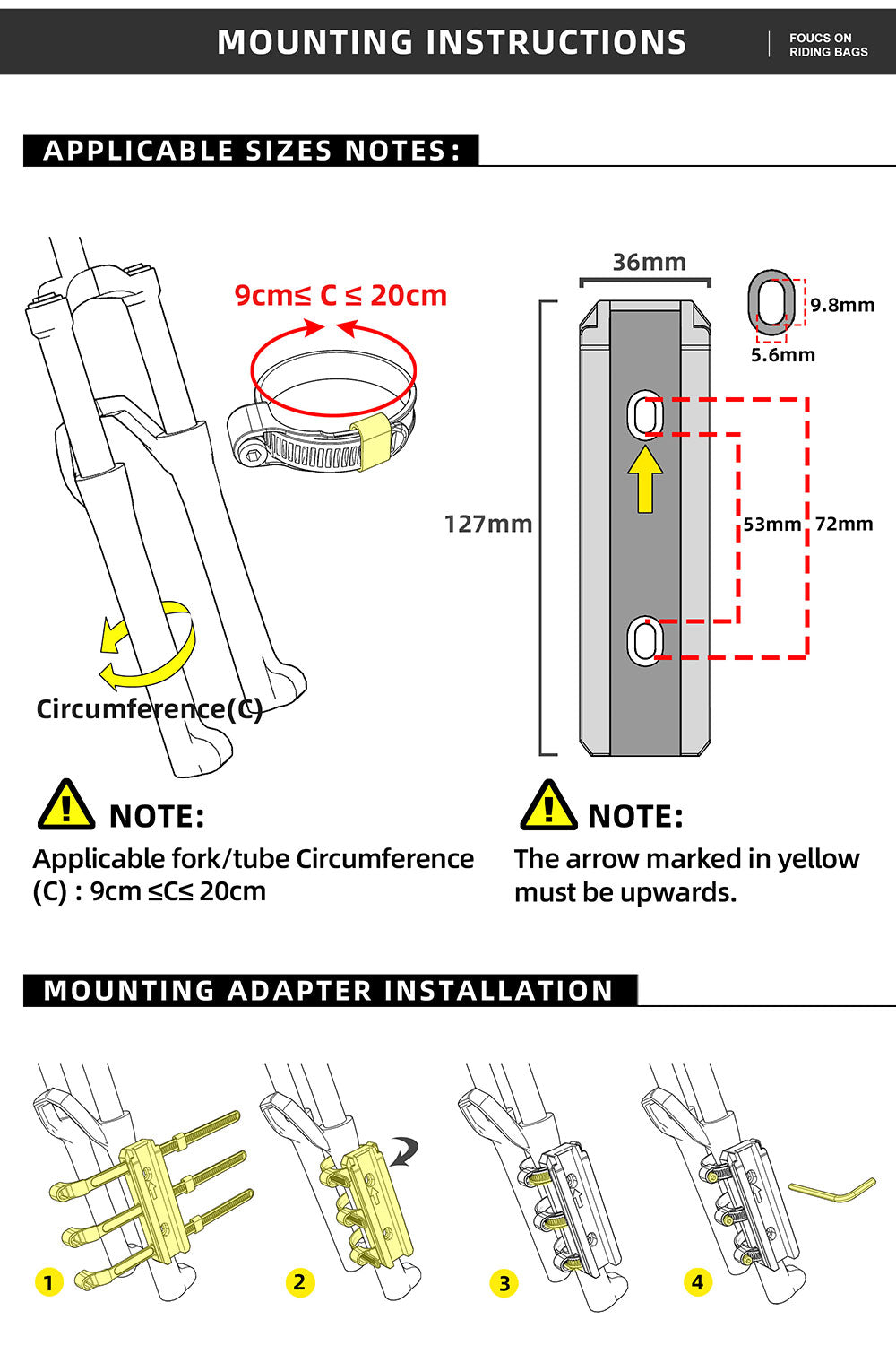 Bike Fork Bag 6L