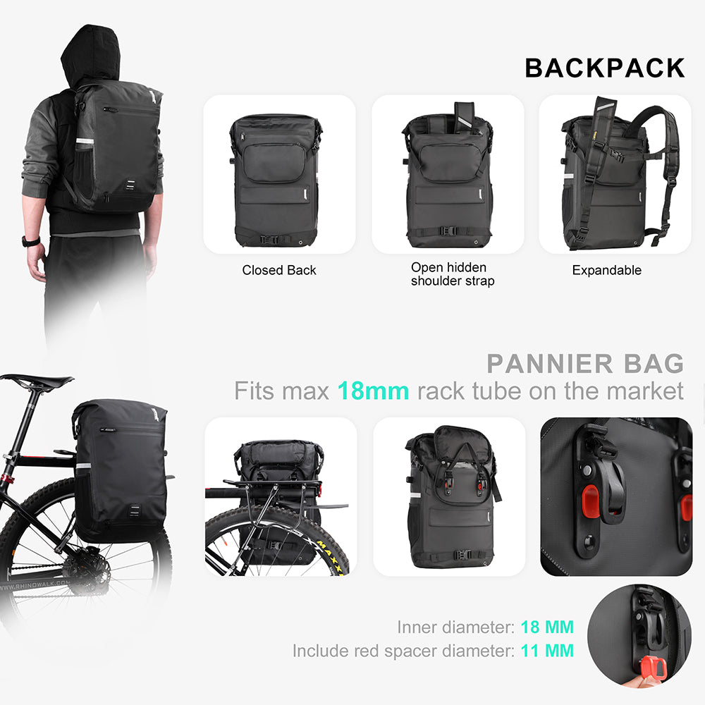 Bike Pannier Bag 22L