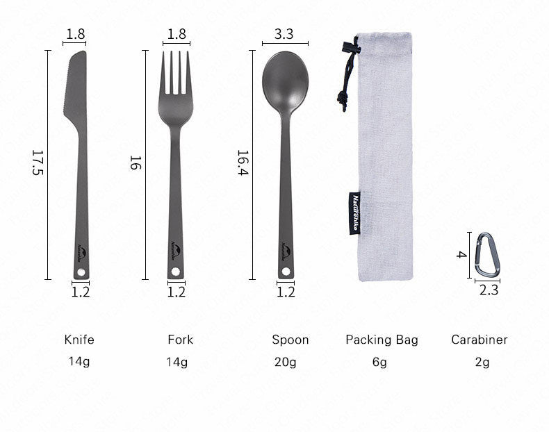 Titanium Cutlery Set