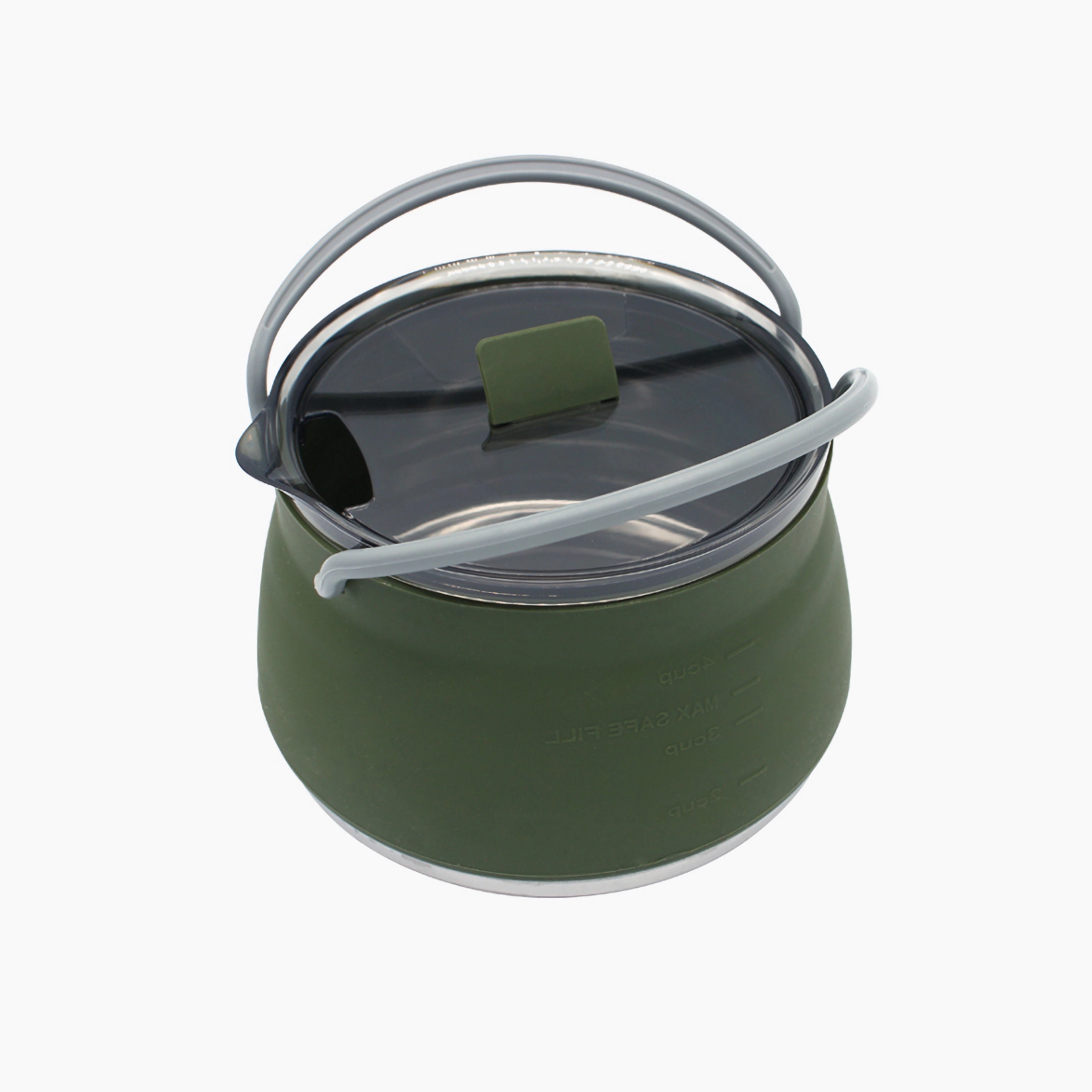 Portable Silicone Foldable Camping Pot set