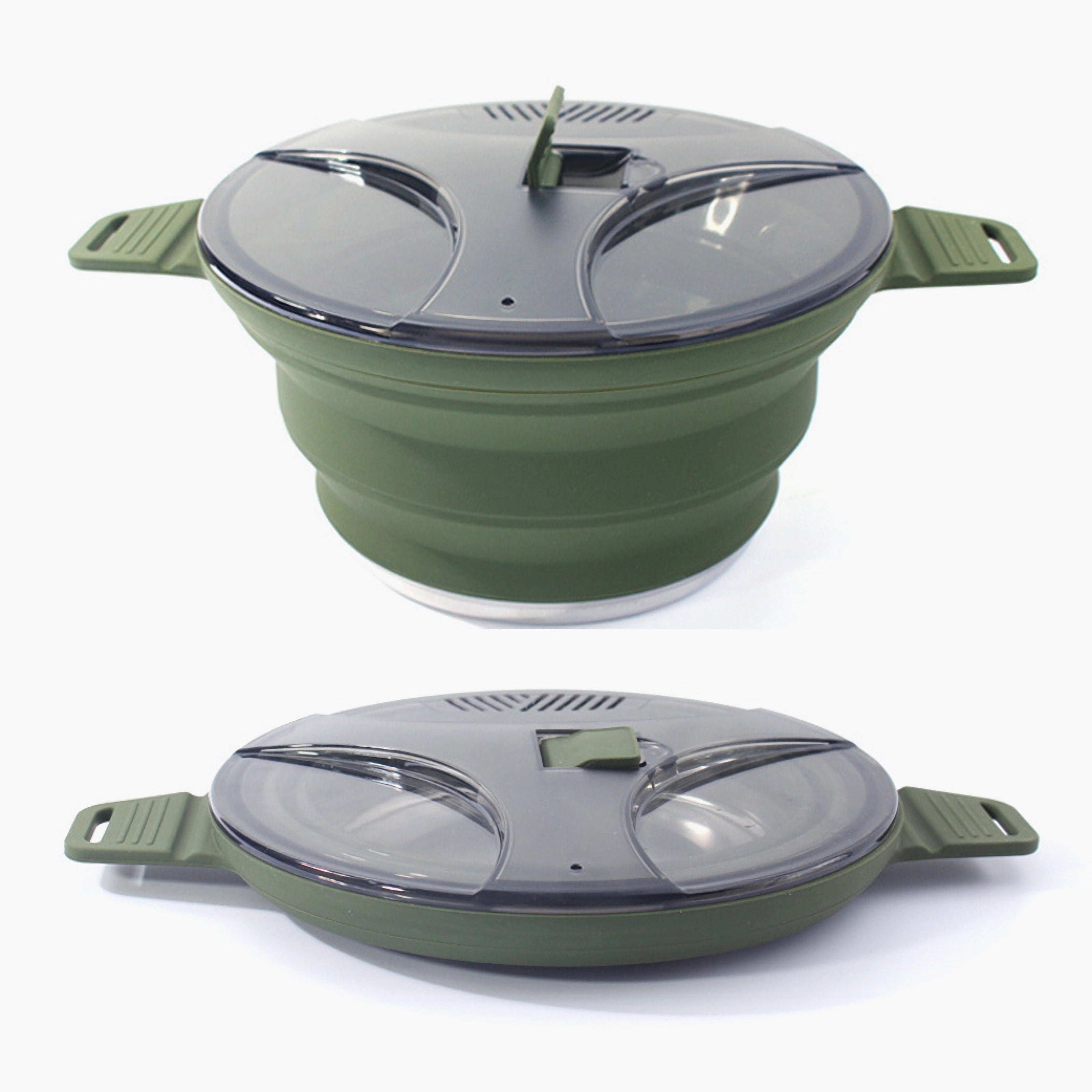 Portable Silicone Foldable Camping Pot set