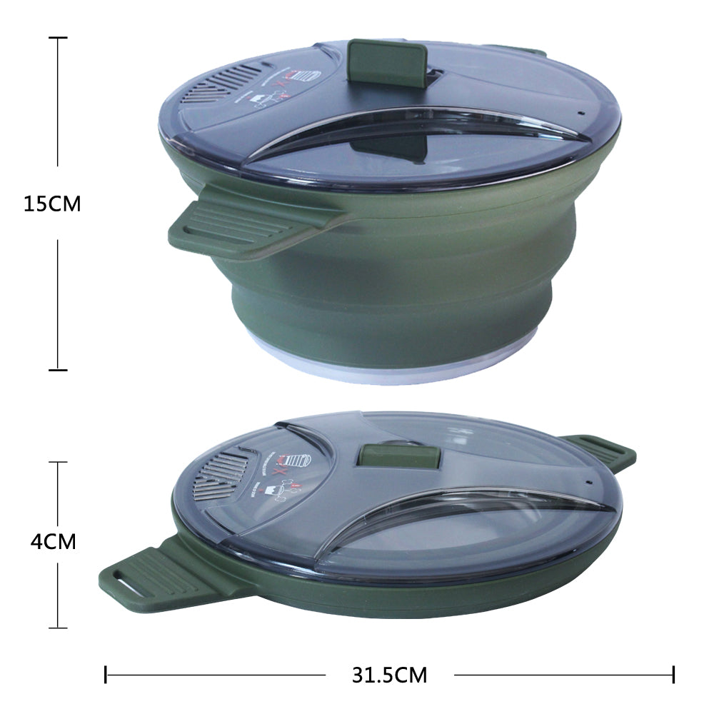 Portable Silicone Foldable Camping Pot set